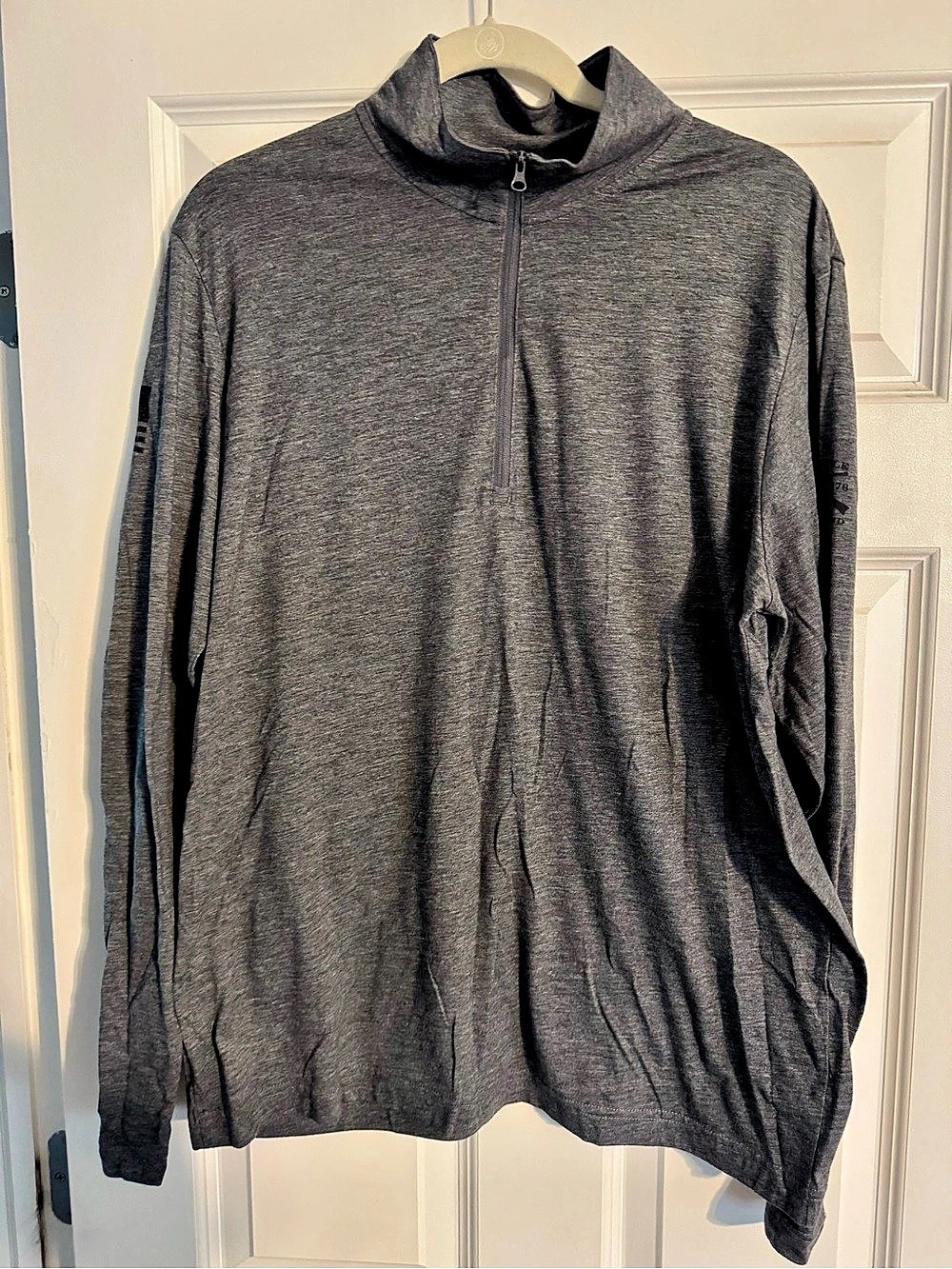 Grunt Style 1776 Quarter Zip Gray Large